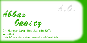 abbas oppitz business card